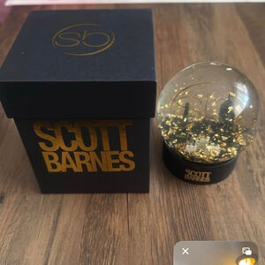 Scott Barnes Snow Globe-Gold/ black- Makes a great gift- Scott Barnes